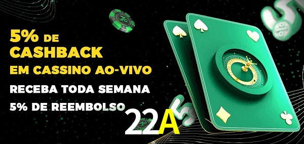 Promoções do cassino ao Vivo 22A